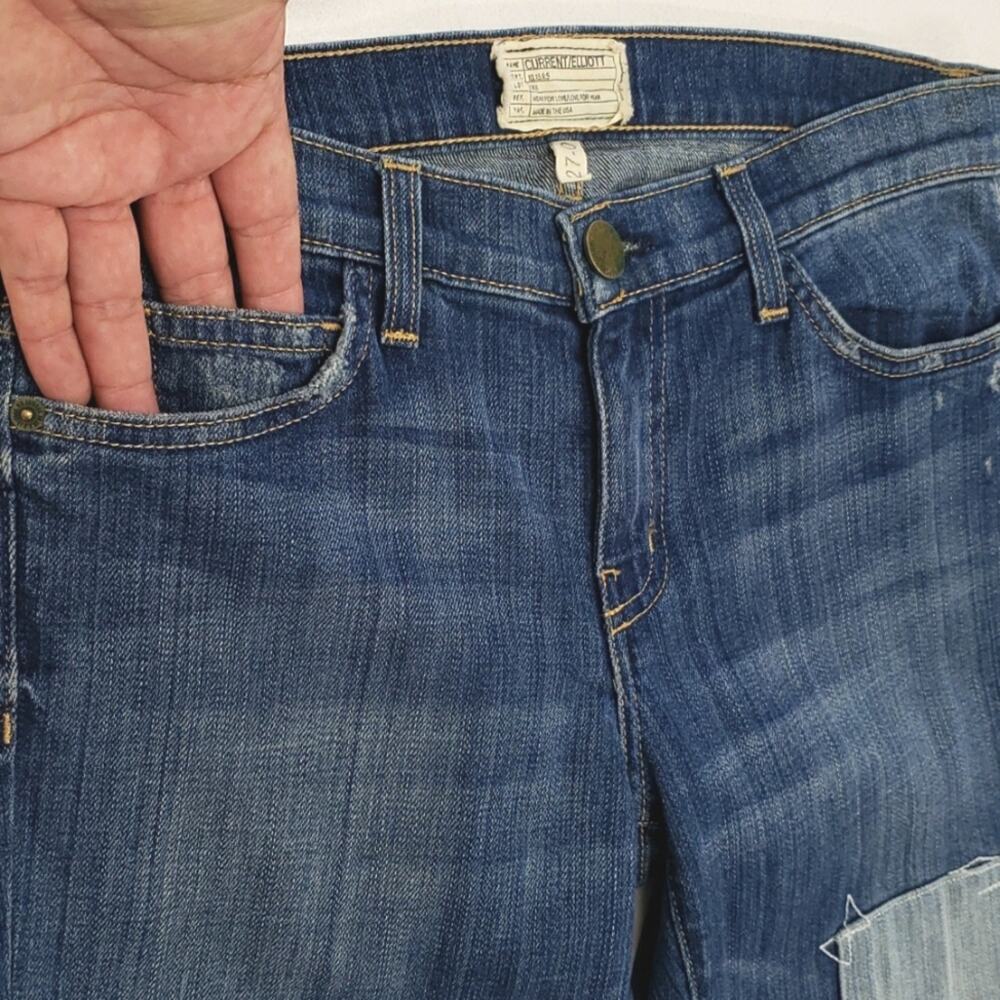 Current Elliott Panhandler Patchwork Jeans Women'… - image 3